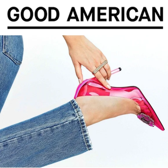 GOOD AMERICAN- CINDER-F*CKING-RELLA PUMP - HOT PINK 002 -Size 9 - Picture 2 of 7